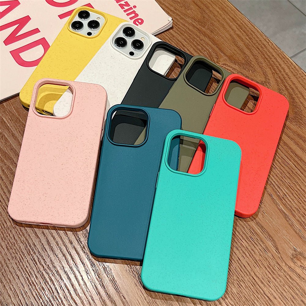 Blaue kompostierbare Hülle