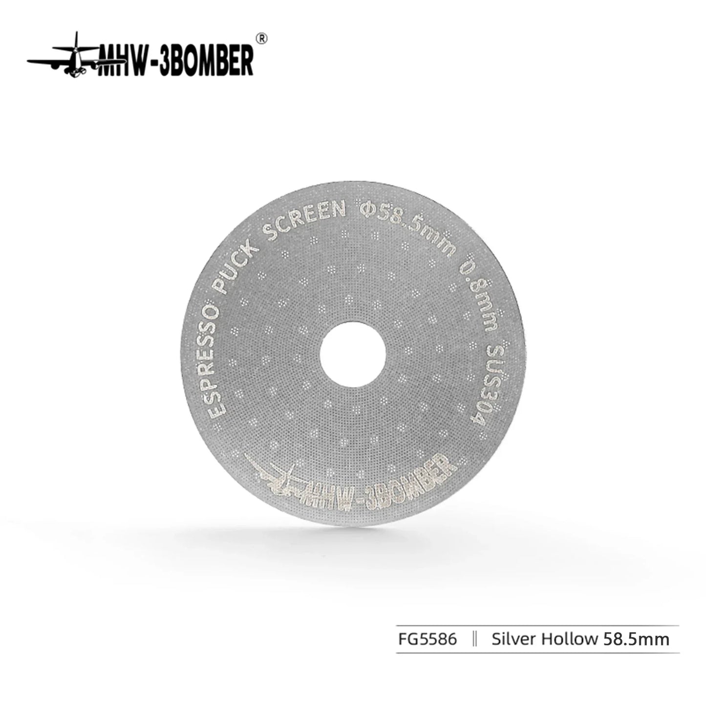 MHW-3BOMBER 51/53/58.5mm Espresso Puck Screen Doppel-Layer Metall Kaffee Wiederverwendbarer Filter