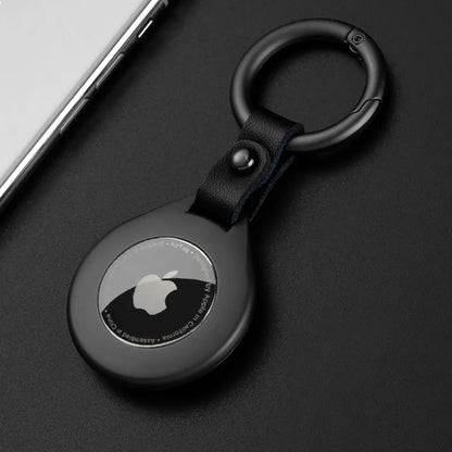 Hochwertige Leder Metall Anhänger Schutzhülle Für Apple Airtags