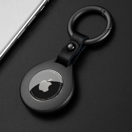Hochwertige Leder Metall Anhänger Schutzhülle Für Apple Airtags