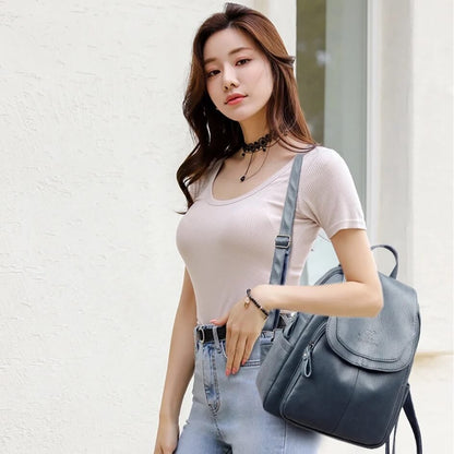 Sandsberg Leder Rucksack für Damen