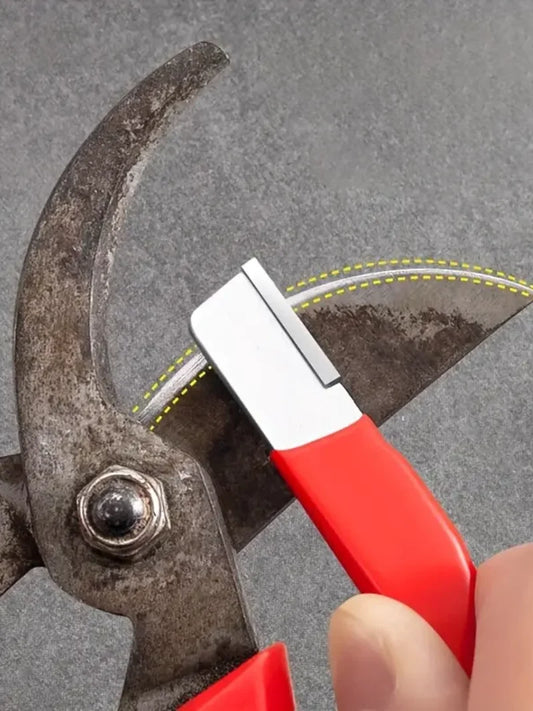 Präzisionskanten Professioneller Küchenmesser-Schärfer – Wolfram- und Diamantkeramikstein für alle Klingen und Gartenscheren