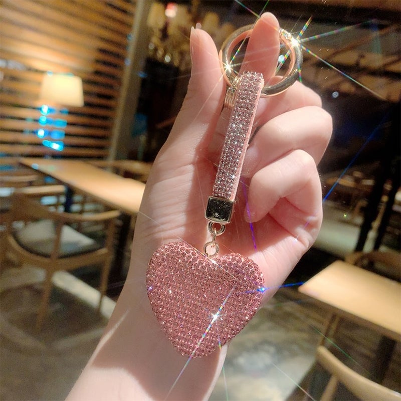 Strass Herz Schlüsselanhänger