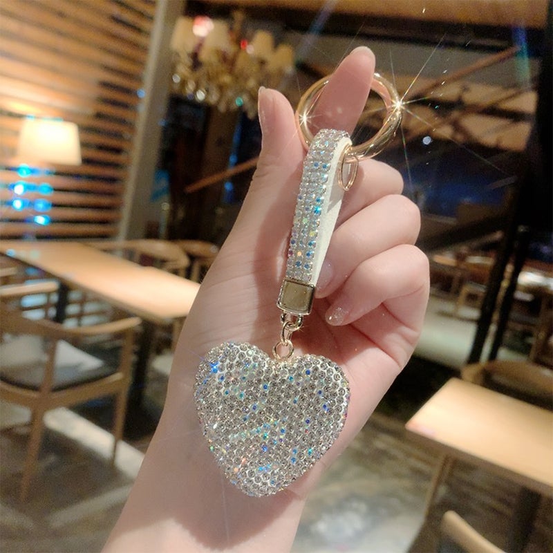 Strass Herz Schlüsselanhänger