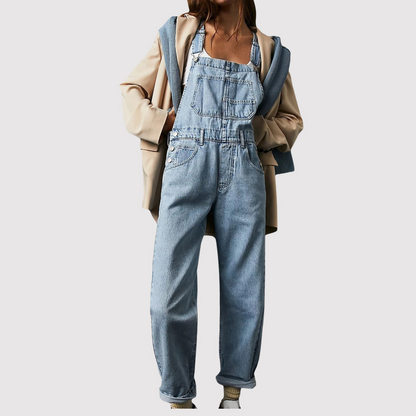 Leichte Damen-Denim-Latzhose für den Sommer