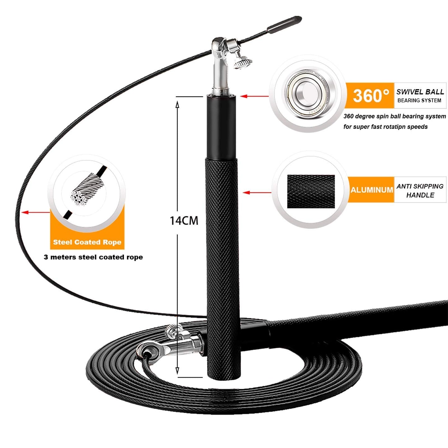 Crossfit Speed Jump Rope 360°