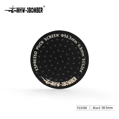 MHW-3BOMBER 51/53/58.5mm Espresso Puck Screen Doppel-Layer Metall Kaffee Wiederverwendbarer Filter