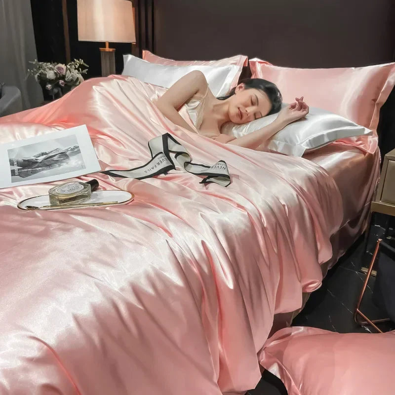 Exklusives Seiden Bettwäsche-Set – Luxuriöse Bettwäsche aus 100% Seide für höchsten Schlafkomfort