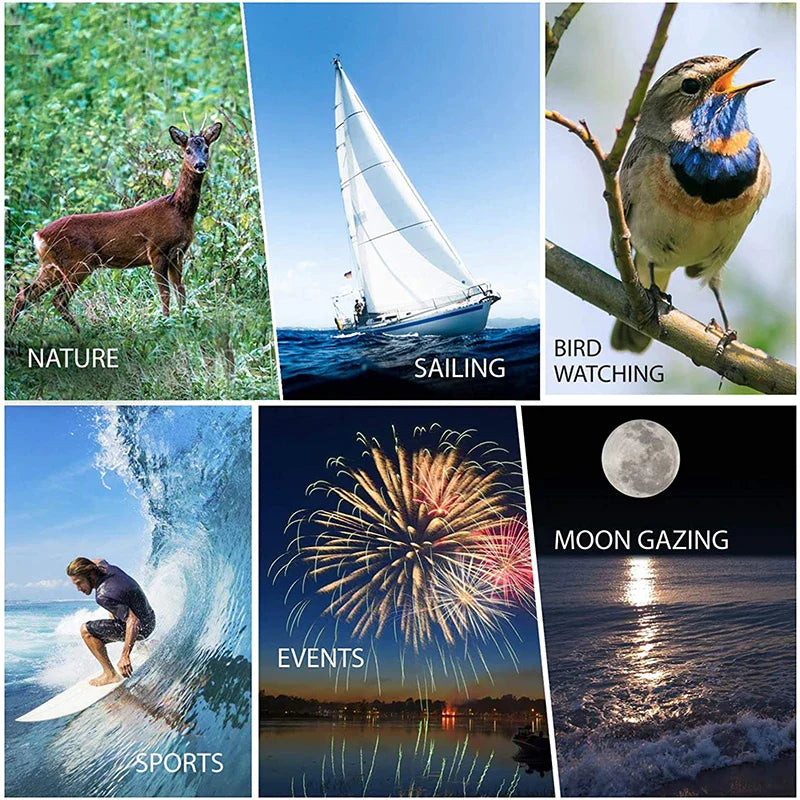 80x100 HD Zoom Monokular Teleskop: Leistungsstarke tragbare Ferngläser für Jagd, Camping und Outdoor-Reiseerkundung