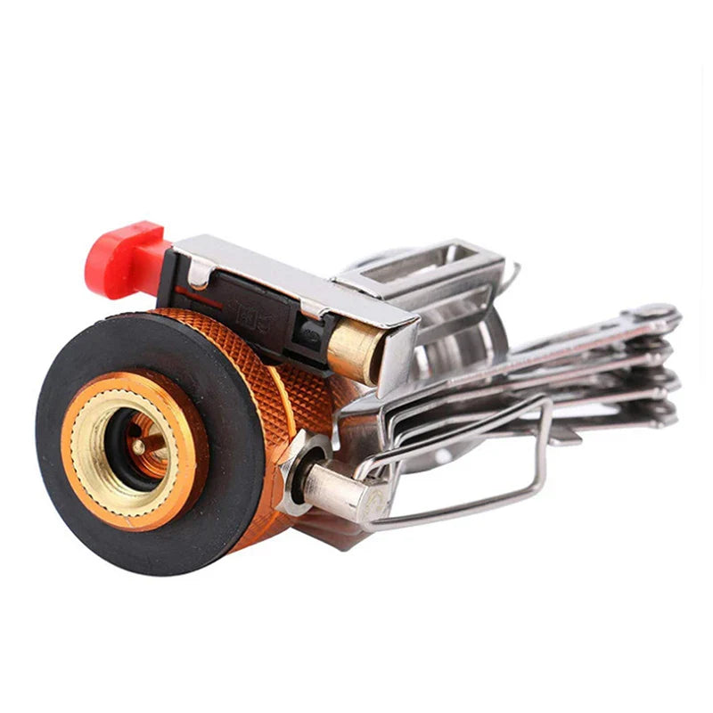 Tragbarer Outdoor Camping-Gaskocher: Aluminiumlegierung Ultra-Leicht Camp Stove für Picknick-Kochen - Essenzielle Camping-Zubehör für Überlebensofen