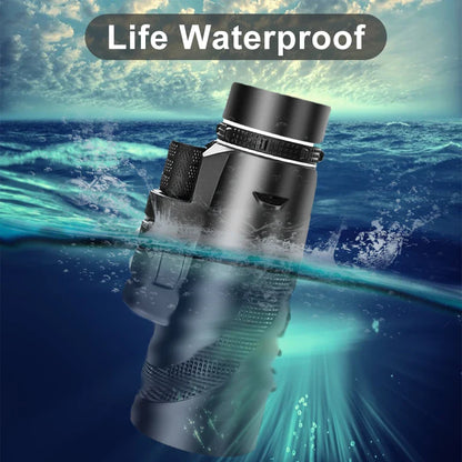 80x100 HD Zoom Monokular Teleskop: Leistungsstarke tragbare Ferngläser für Jagd, Camping und Outdoor-Reiseerkundung