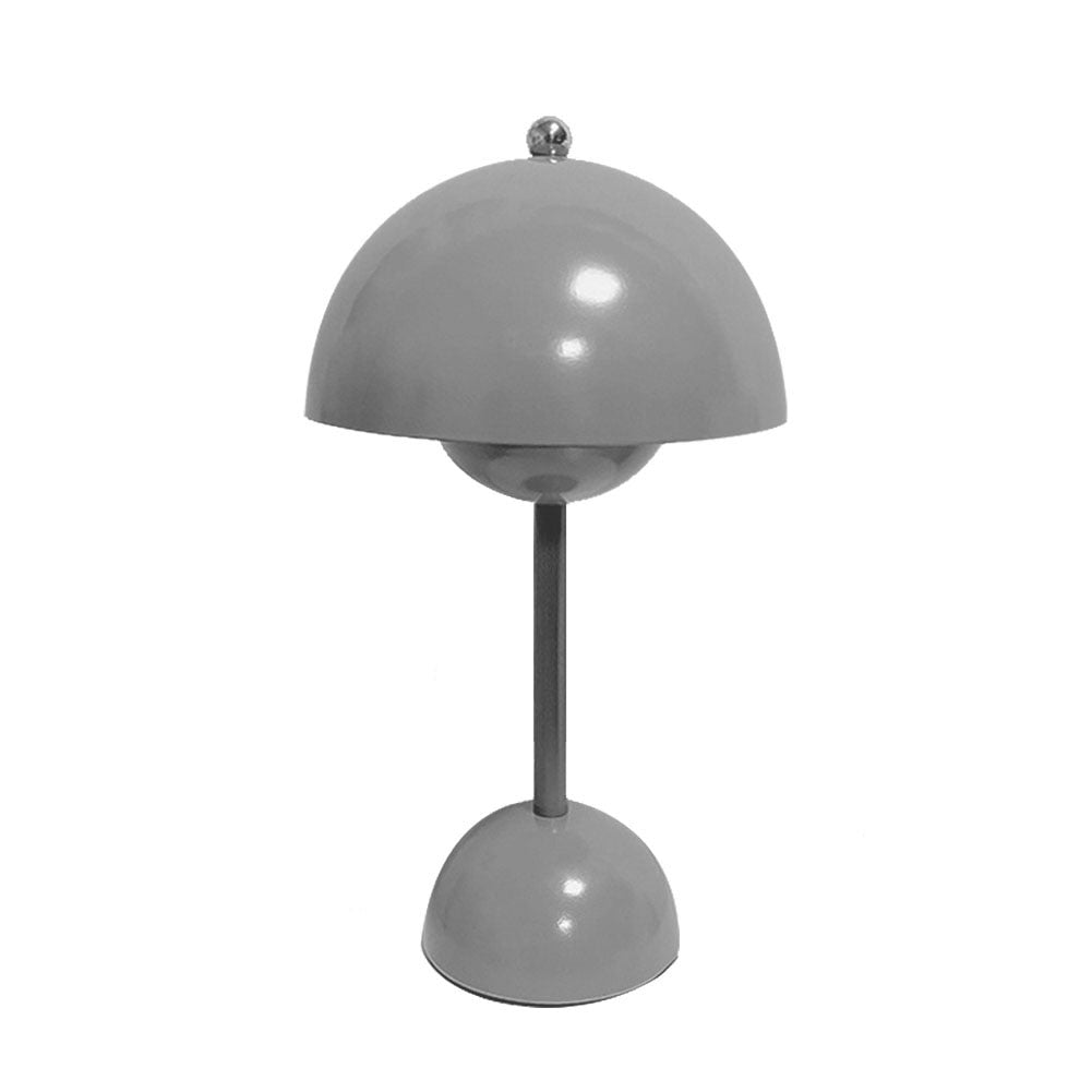Graue Lampe mit schlichtem Retrodesign