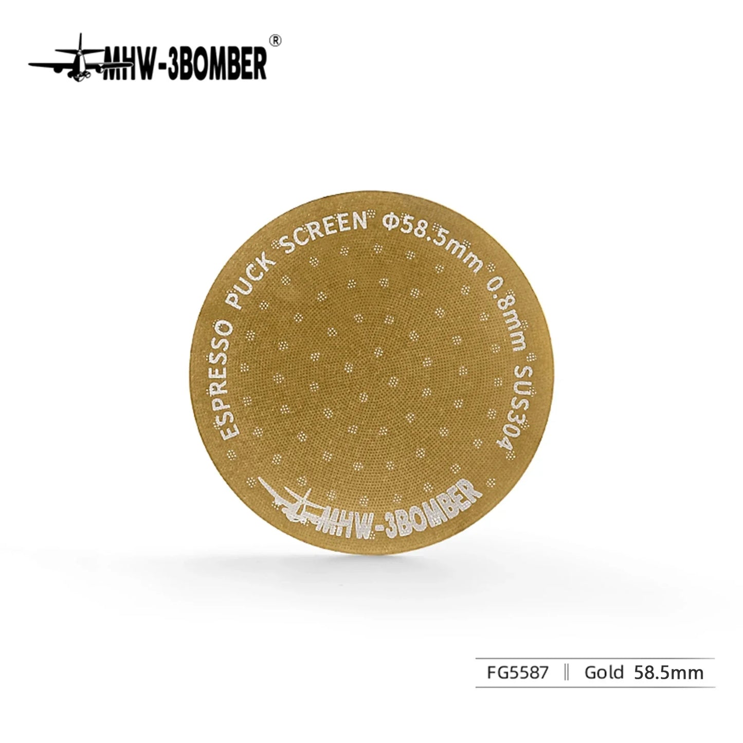 MHW-3BOMBER 51/53/58.5mm Espresso Puck Screen Doppel-Layer Metall Kaffee Wiederverwendbarer Filter