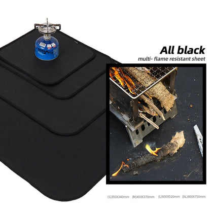Sandsberg | CLS Outdoor Camping Silikon feuerfeste Decke Picknick Grill Wärmedämmung Pad, Größe: XL: 800x750mm