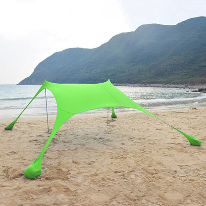 Sandsberg | Outdoor Strand Lycra Sonnensegel Camping Zelt Sonnenschutz Angelzelt, Größe: 210x160x150cm (Grün)