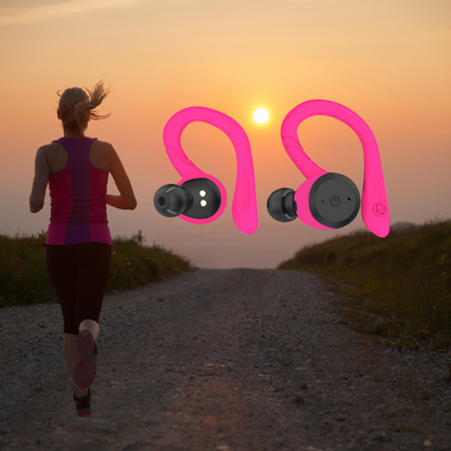 Vega - Wasserdichte kabellose Sport-Ohrstöpsel mit 20 Stunden Spielzeit