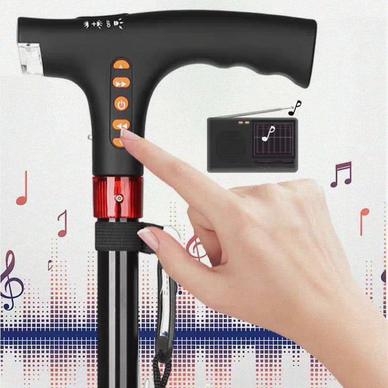 Intelligenter Spazierstock für ältere Menschen mit LED-Licht