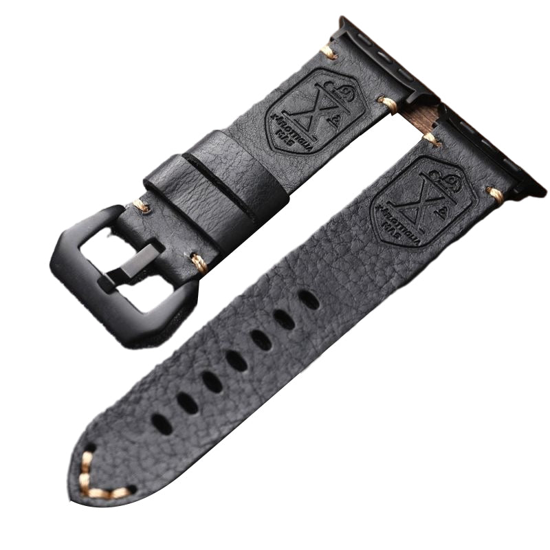 Handgefertigtes Vintage Leder-Apple-Watch-Band