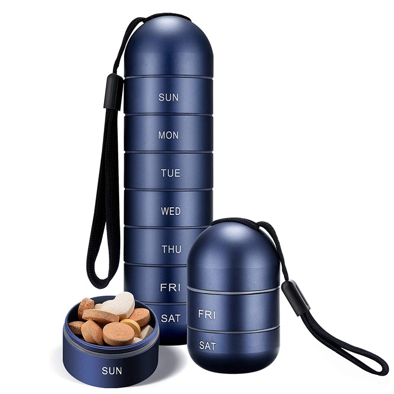7-Tage tragbare Pillendose für Reisen