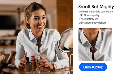 2-Pack kabelloses Mikrofon für iPhone iPad