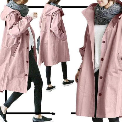 Wind- und wasserdichter Trenchcoat für Damen