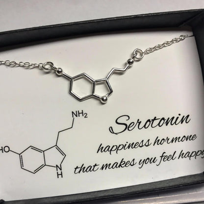 Serotonin (Glückshormon) Molekül Kette