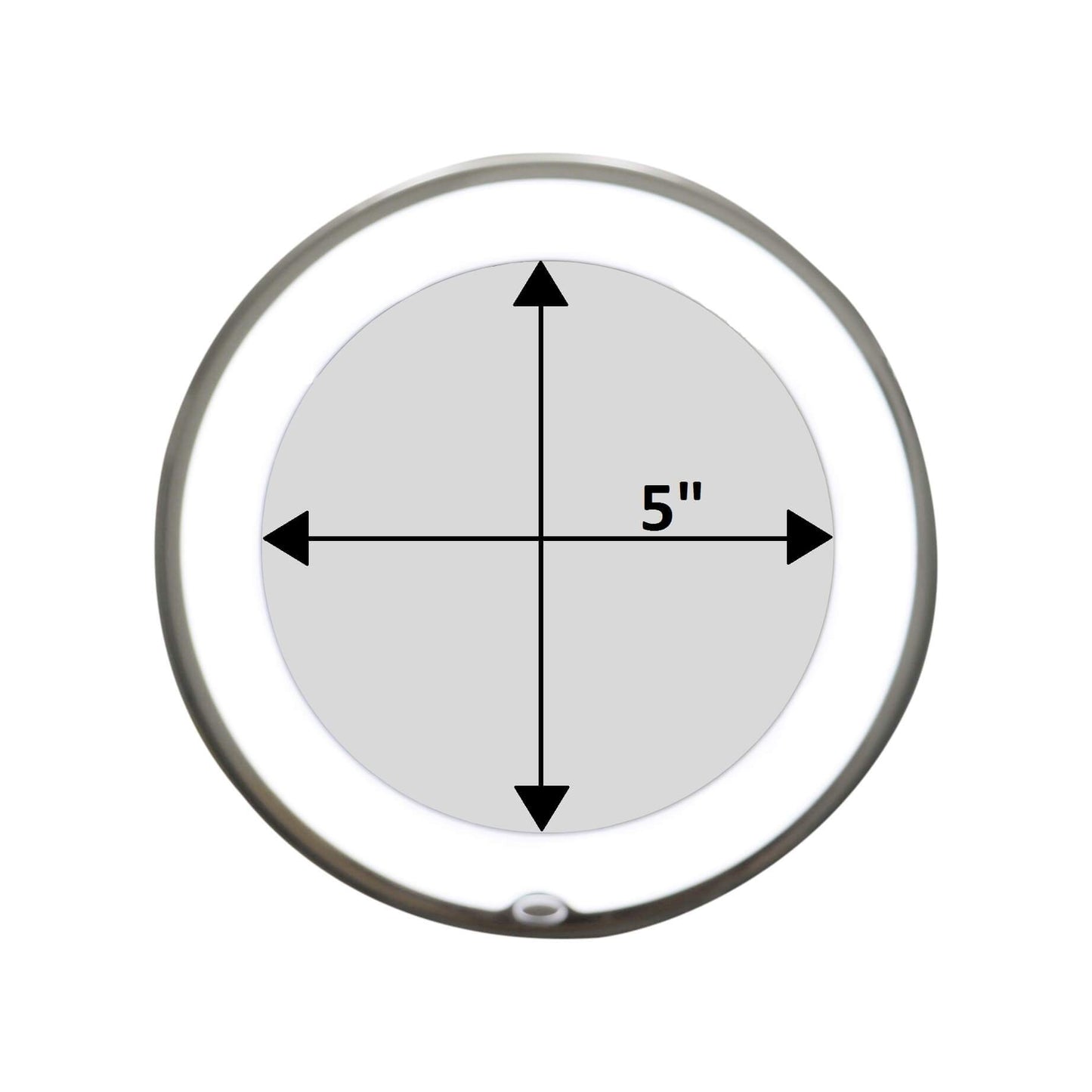 Sandsberg LED-Vergrößerungsspiegel mit flexiblem Schwanenhals | 10-fache Vergrößerung | Tageslicht-LED | Kosmetikspiegel