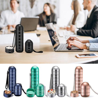 7-Tage tragbare Pillendose für Reisen