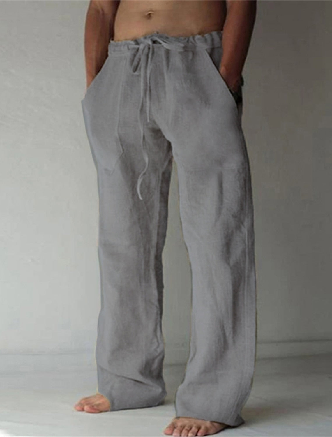 Herren Baggy Leinenhose
