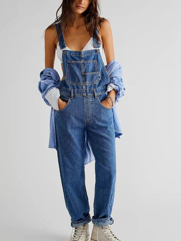 Leichte Damen-Denim-Latzhose für den Sommer