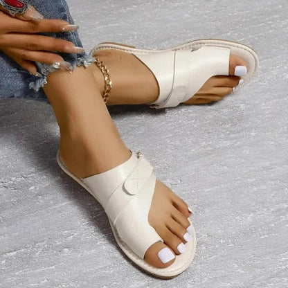 Frauen Orthopädische Hallux Valgus Korrektur Leder Sandalen