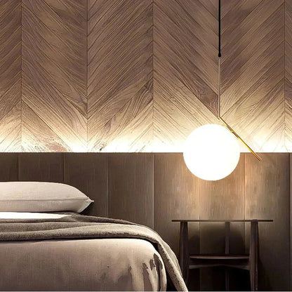 Nordic Pendelleuchte mit Glaskugel