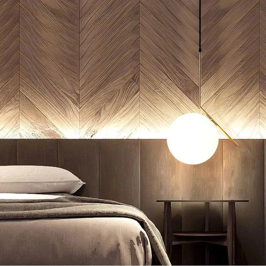 Nordic Pendelleuchte mit Glaskugel