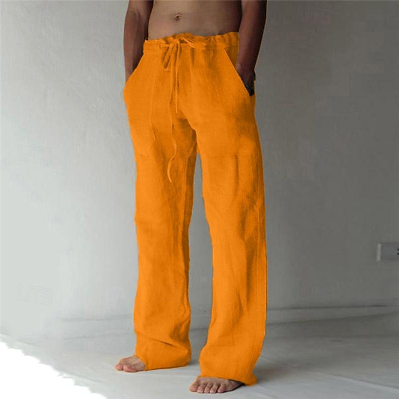 Herren Baggy Leinenhose