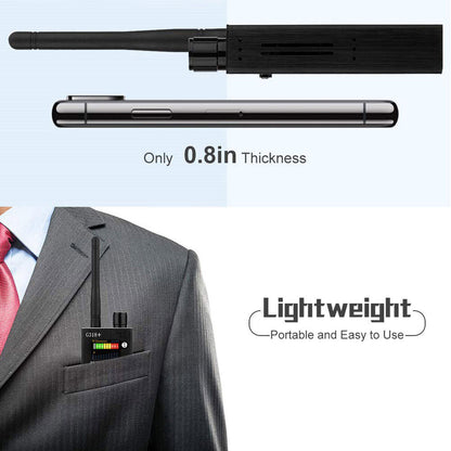 Spionagesignal-Wanzendetektor, HF-Detektor, versteckte Kamera, Laserlinse, GSM-GPS-Gerätefinder