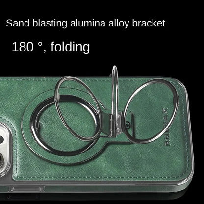 Lederhülle mit unsichtbarem Ständer für das iPhone