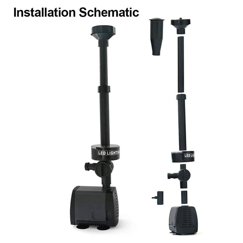 Sandsberg Pumpe mit LED-Farblichtern