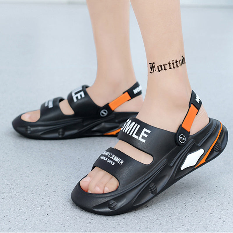 🔥Neuer Sommerschlussverkauf - 40% Rabatt🔥Tretende Scheiße Gefühl dicke EVA-Schaum Kissen Sandalen Hausschuhe 2 in 1