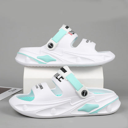 🔥Neuer Sommerschlussverkauf - 40% Rabatt🔥Tretende Scheiße Gefühl dicke EVA-Schaum Kissen Sandalen Hausschuhe 2 in 1