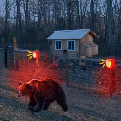 Solarbetriebene 129 dB Sicherheitsalarmlicht mit Bewegungssensor