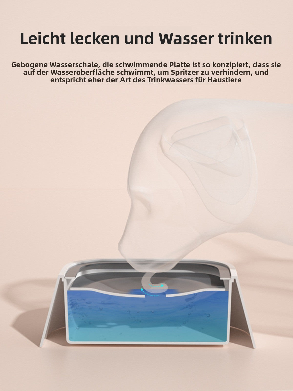 Sandsberg | Aufhängungsschüssel nicht-nasser Mund Anti-Klopf-Wasserschüssel für Haustiere