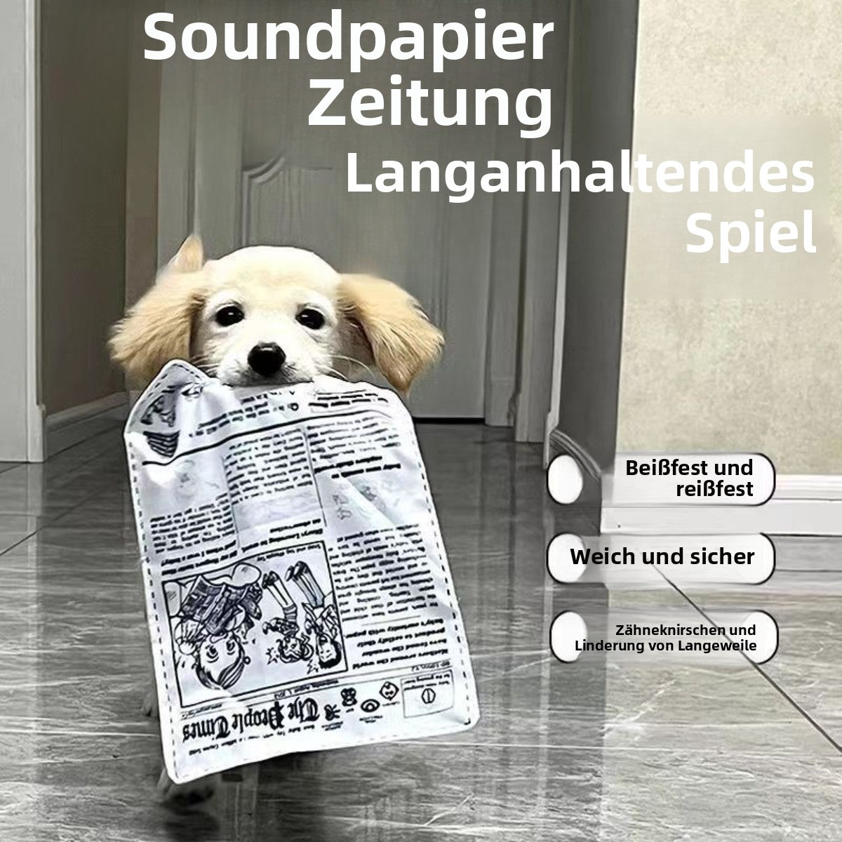 Sandsberg | Haustier Stimme Zeitung Klingeln Papier Schleifen Zähne Spielzeug