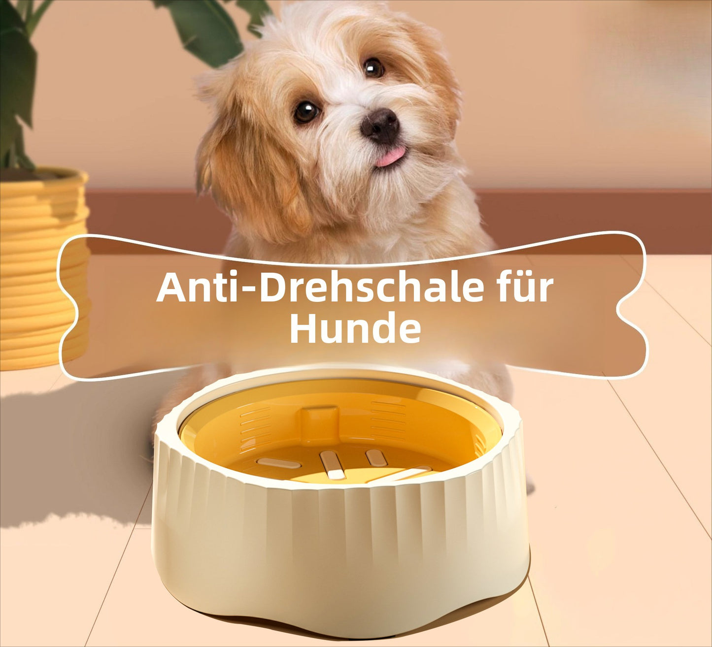 Sandsberg | Hund Slow Food Bowl Haustier Anti-Klopf und rutschfest