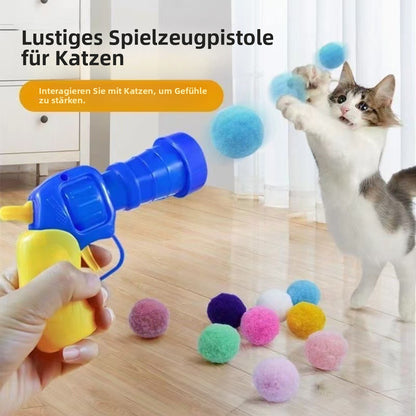 Sandsberg | Pom-Pom-Schießpistole stilles Katzenspielzeug