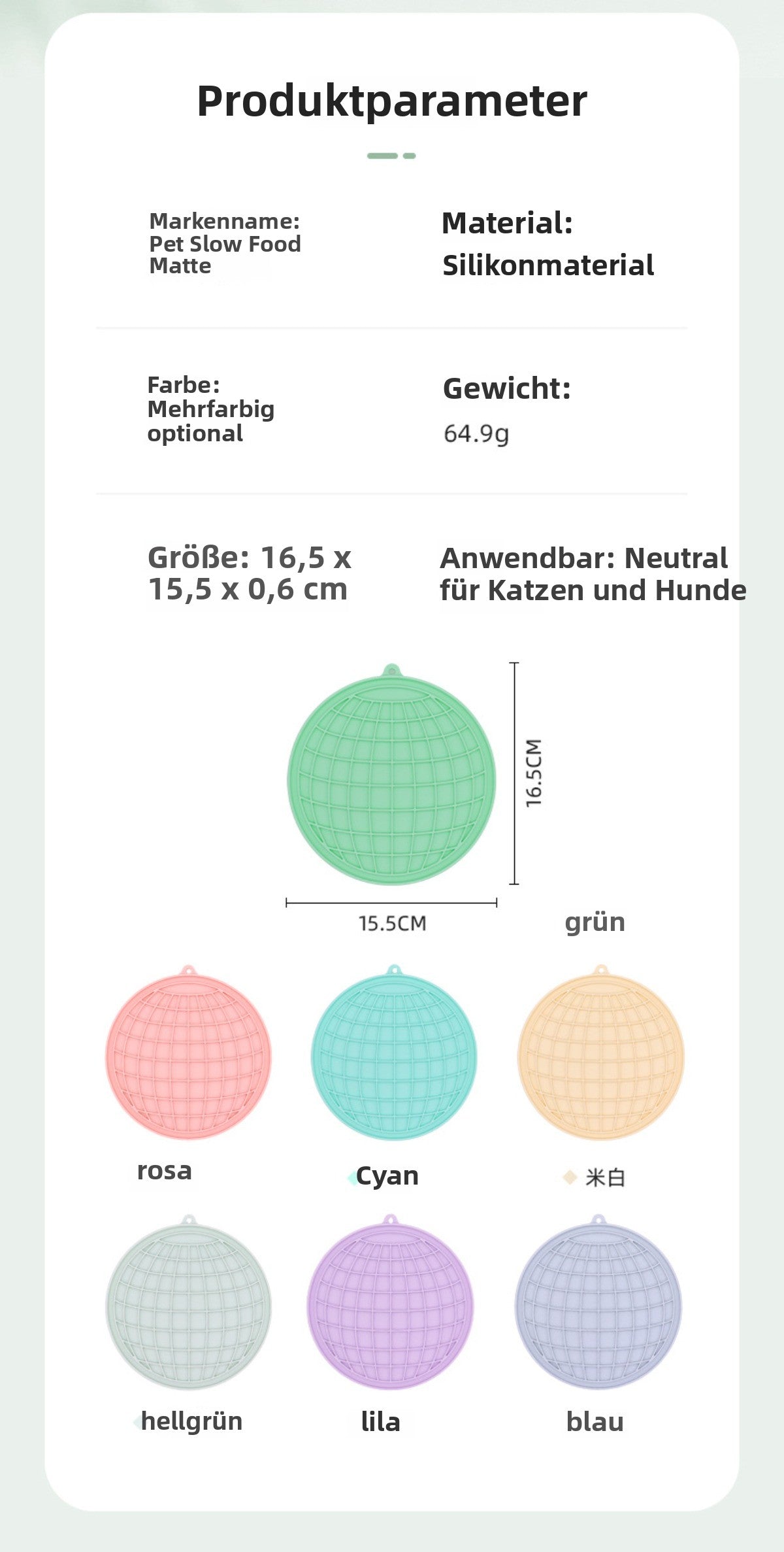Sandsberg | Silikon-Anti-Choking-Slow-Food-Anti-Rutsch-Saugnapf