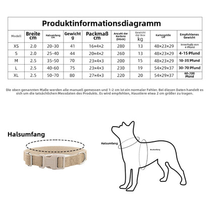 Sandsberg | Halsring aus reinem Hanf für große, mittlere und kleine Haustiere
