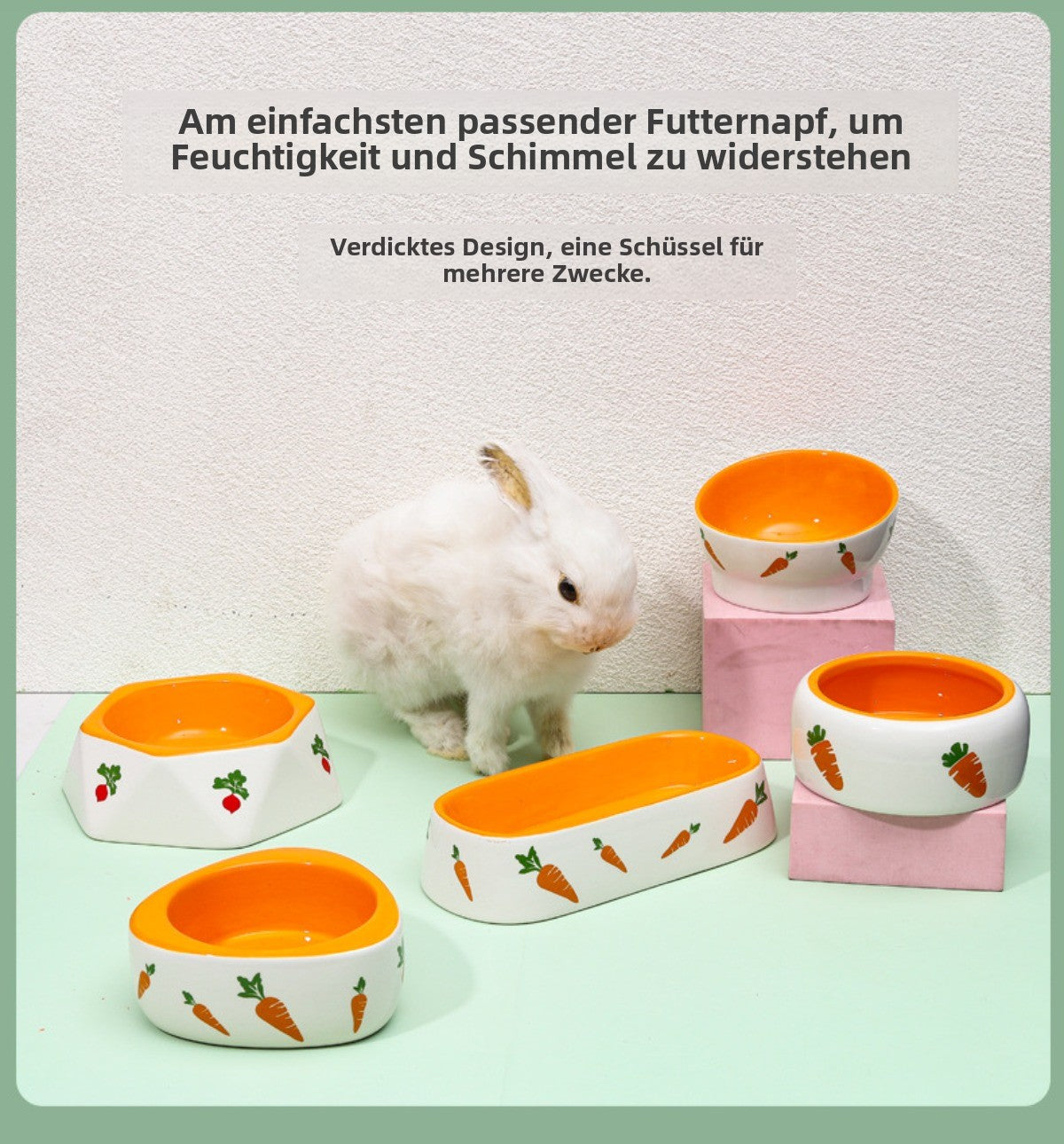 Sandsberg | Kaninchen Keramik Haustier Schüssel