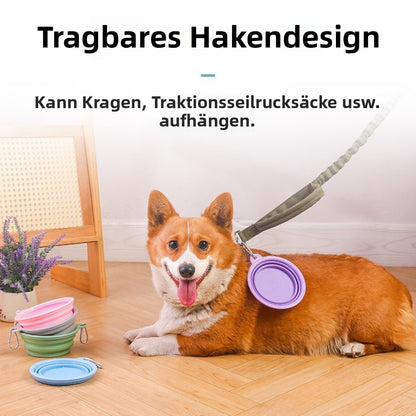 Sandsberg | Faltbarer Silikon-Trinknapf für Haustiere im Freien