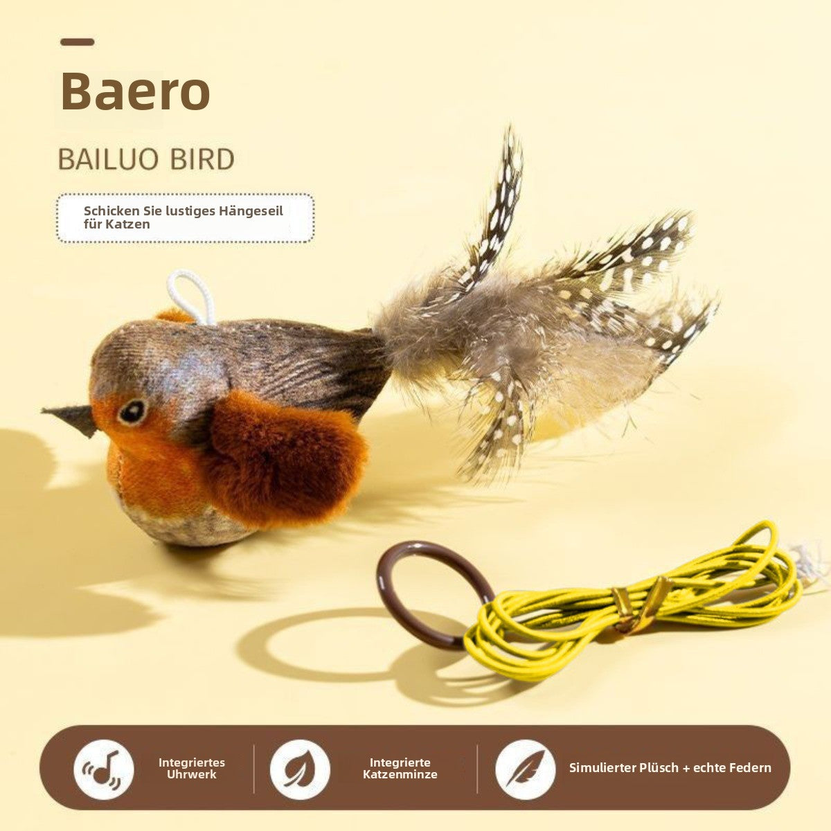 Sandsberg | Simuliertes Vogelgeräusch-Haustierspielzeug