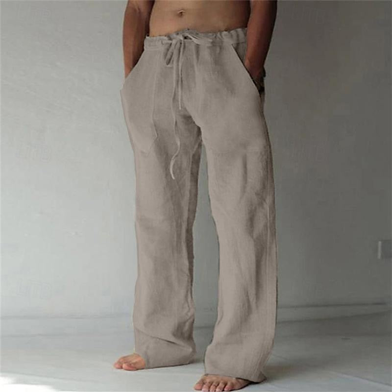 Herren Baggy Leinenhose